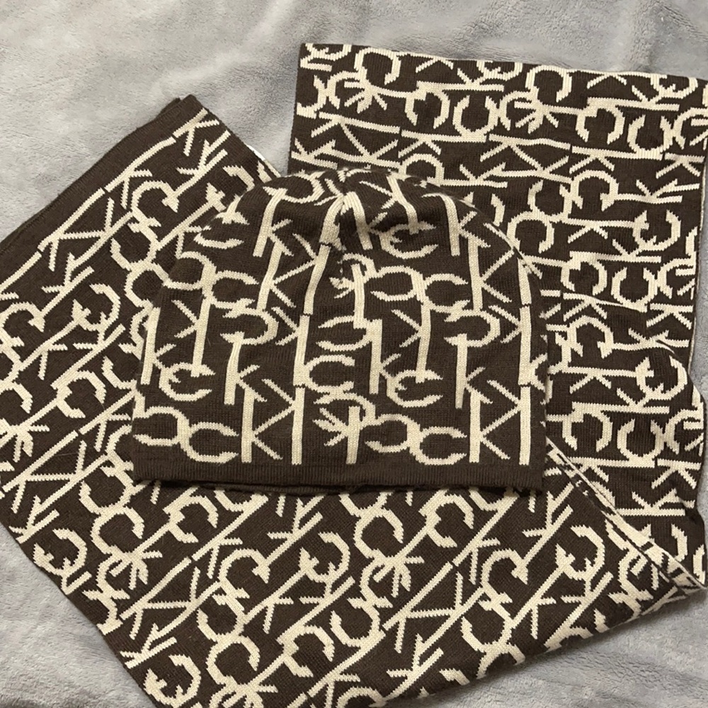 Calvin Klein matching scarf and beanie